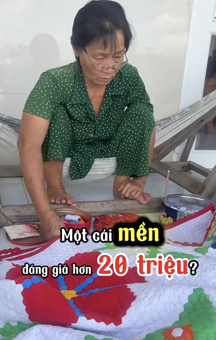 Lý do chiếc mền ghép từ vải vụn ở miền Tây được hỏi mua giá hơn 20 triệu, chủ nhân không chịu bán- Ảnh 6.