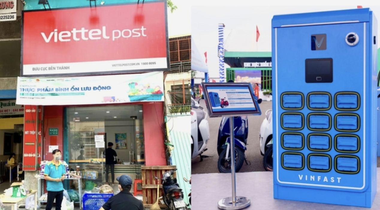 Hai tuần mở rộng thần tốc, V-Green của tỷ phú Phạm Nhật Vượng hợp tác với loạt “ông lớn” Viettel Post, Thế giới di dộng, PNJ đặt thêm hơn 5.000 trạm sạc, tủ đổi pin trên toàn quốc- Ảnh 1.