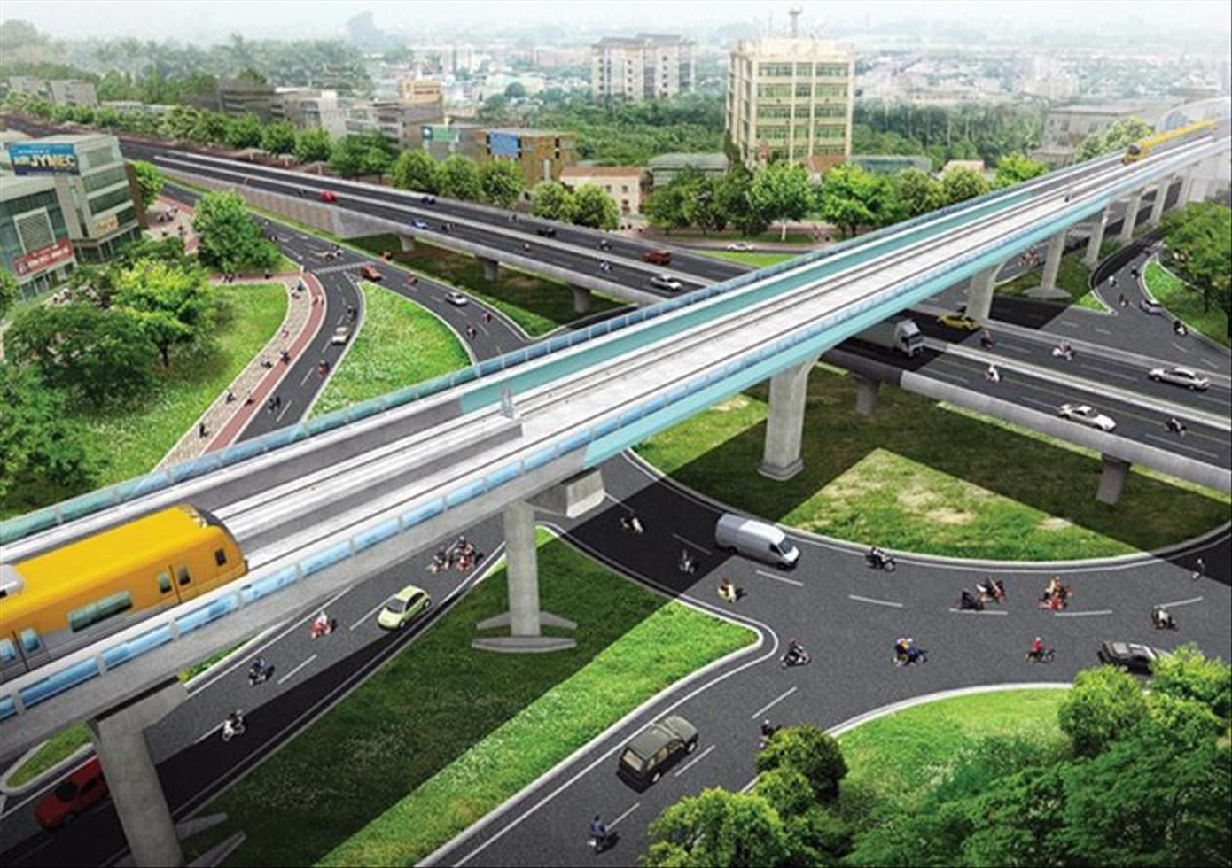 Phê duyệt phương án tuyến metro số 5 Văn Cao - Hòa Lạc dài gần 40km- Ảnh 1. Phê duyệt phương án tuyến metro số 5 Văn Cao - Hòa Lạc dài gần 40km- Ảnh 1.