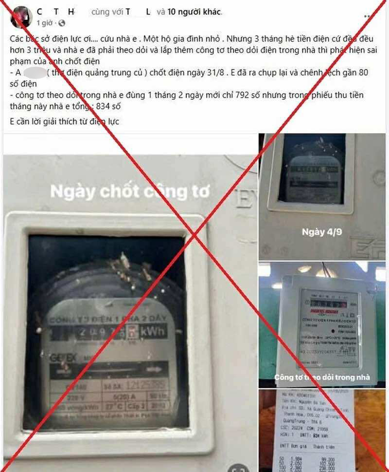 Đăng tin không chính xác về ngành điện, người phụ nữ ở Thanh Hóa bị mời làm việc: Hé lộ đầu đuôi sự việc- Ảnh 2.