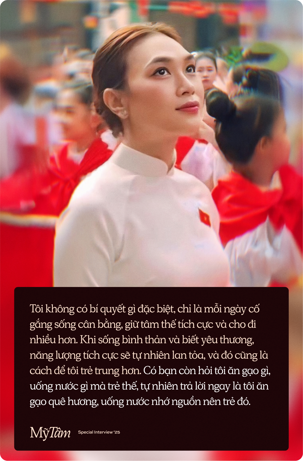 Mỹ Tâm: “Có bạn hỏi tôi ăn gạo gì, uống nước gì mà trẻ thế - tôi ăn gạo quê hương, uống nước nhớ nguồn nên trẻ đó”- Ảnh 3.
