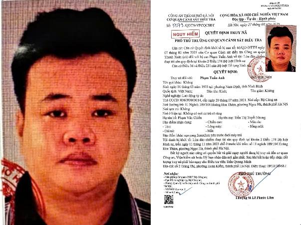 Truy nã Phạm Tuấn Anh sinh năm 1993- Ảnh 1. Truy nã Phạm Tuấn Anh sinh năm 1993- Ảnh 1.