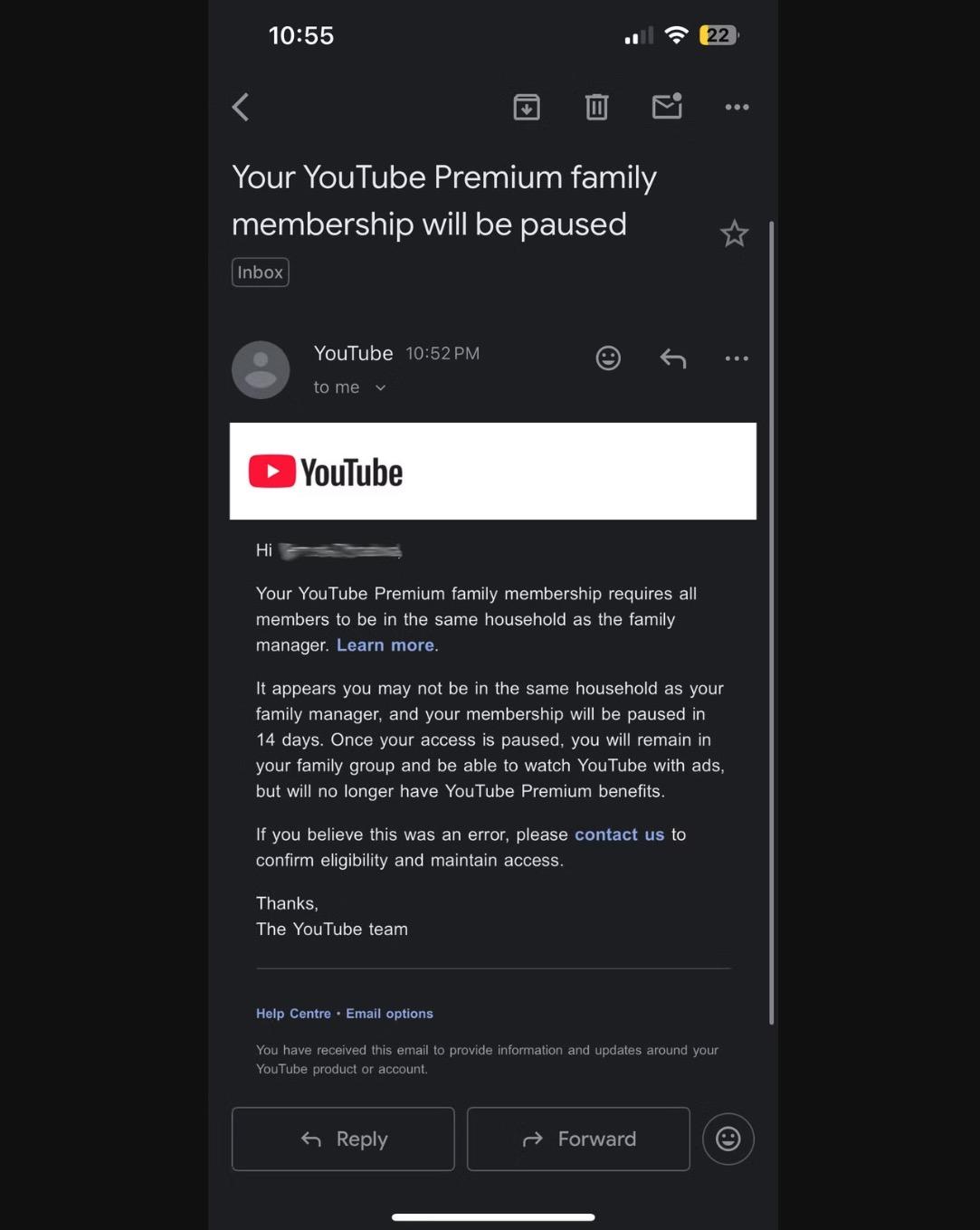 YouTube bắt đầu “càn quét” tài khoản chia sẻ Premium Family không hợp lệ- Ảnh 1. YouTube bắt đầu “càn quét” tài khoản chia sẻ Premium Family không hợp lệ- Ảnh 1.