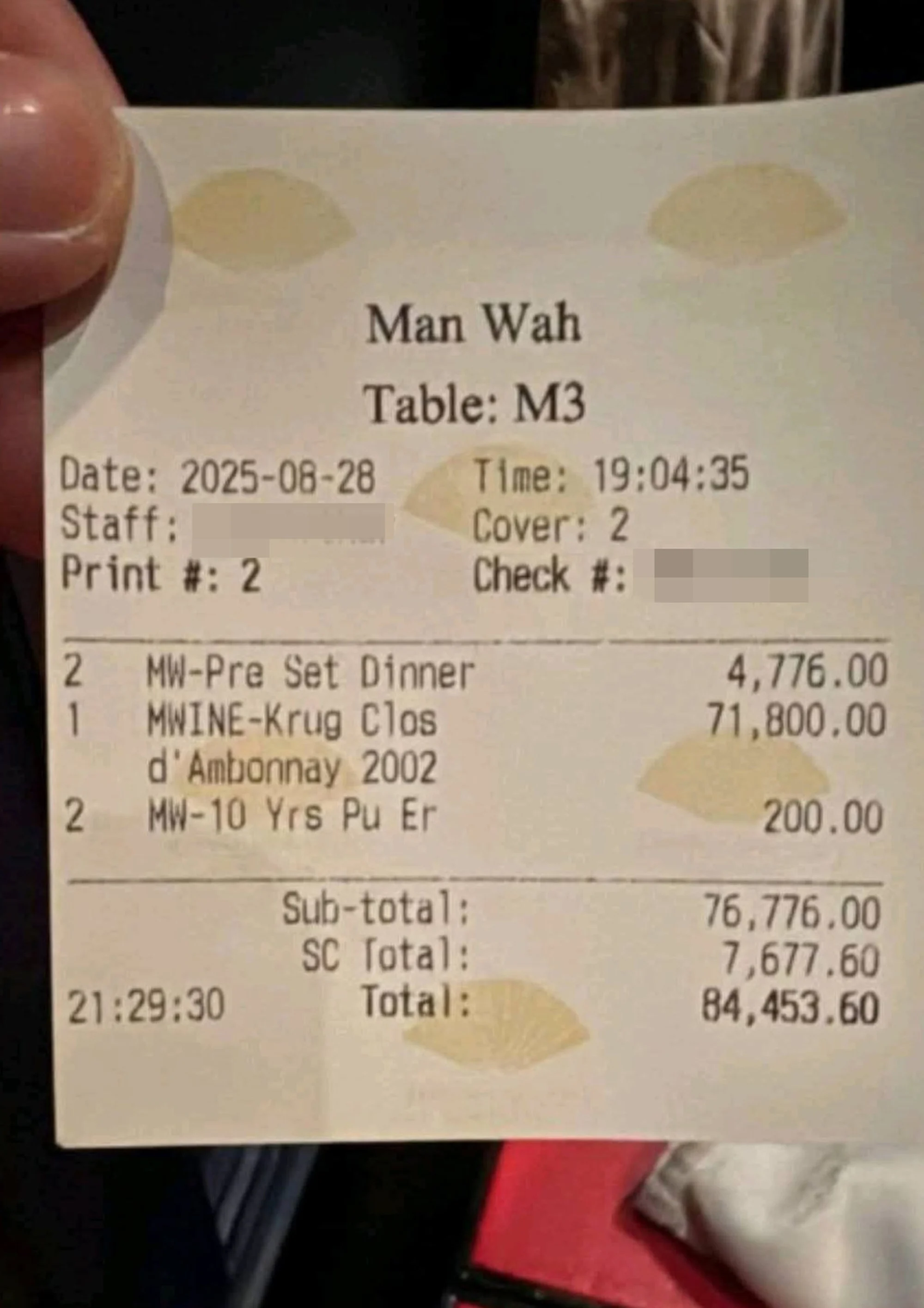 Bạn trai “biến mất” giữa nhà hàng để lại hóa đơn gần 300 triệu VNĐ cần thanh toán, người phụ nữ báo ngay cảnh sát: “Anh ta bảo chỉ ra ngoài nghe điện thoại”- Ảnh 1. Bạn trai “biến mất” giữa nhà hàng để lại hóa đơn gần 300 triệu VNĐ cần thanh toán, người phụ nữ báo ngay cảnh sát: “Anh ta bảo chỉ ra ngoài nghe điện thoại”- Ảnh 1.