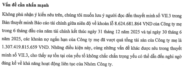 Sunbay Ninh Thuận bị kiểm toán nghi ngờ về khả năng hoạt động liên tục- Ảnh 1. Sunbay Ninh Thuận bị kiểm toán nghi ngờ về khả năng hoạt động liên tục- Ảnh 1.