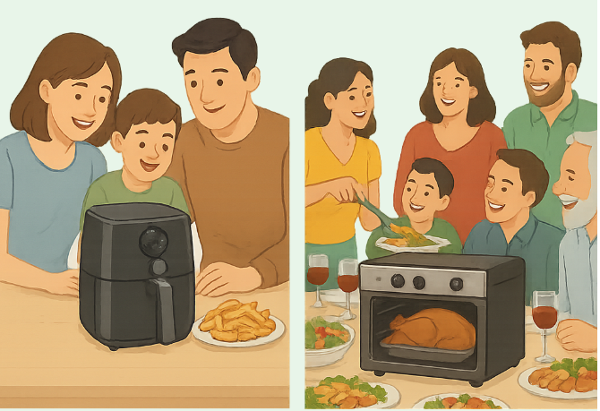 Nồi chiên không dầu và lò nướng: Loại nào tiết kiệm điện hơn khi chế biến món ăn?- Ảnh 1.