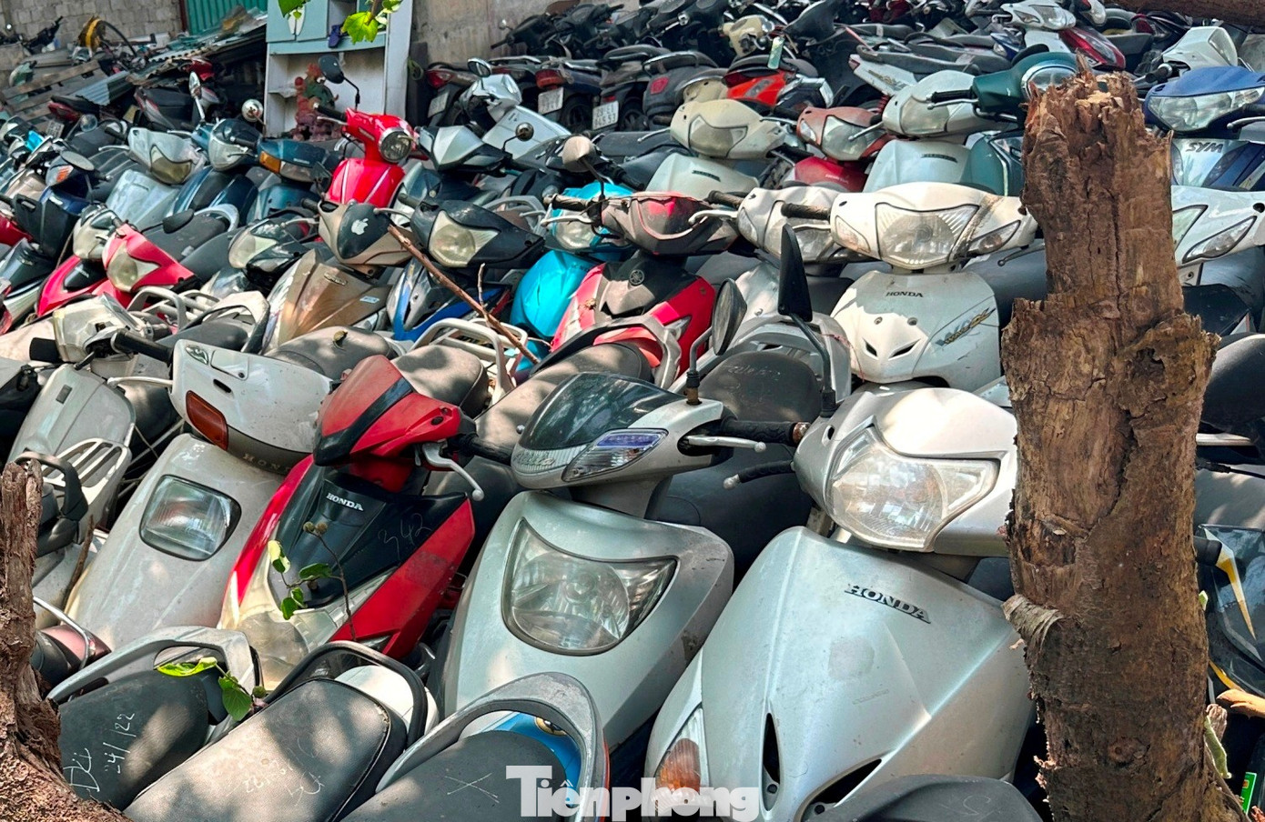 Còn bạt ngàn xe máy tại bãi xe bị cháy dưới gầm cầu Vĩnh Tuy- Ảnh 7. Còn bạt ngàn xe máy tại bãi xe bị cháy dưới gầm cầu Vĩnh Tuy- Ảnh 7.