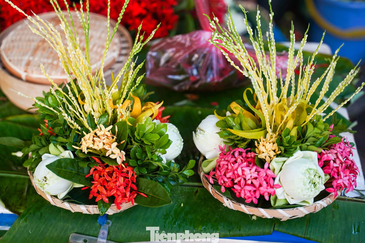 Chợ “nhà giàu” Hà Nội sáng Rằm tháng 7: Gà ngậm hoa hồng giá nửa triệu đồng một con- Ảnh 16. Chợ “nhà giàu” Hà Nội sáng Rằm tháng 7: Gà ngậm hoa hồng giá nửa triệu đồng một con- Ảnh 16.