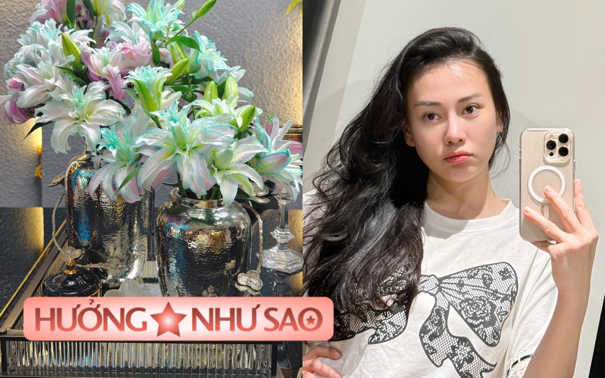 Phương Oanh dùng bình cắm hoa chuẩn "hào môn", càng soi càng đẹp tới từng chi tiết- Ảnh 1.