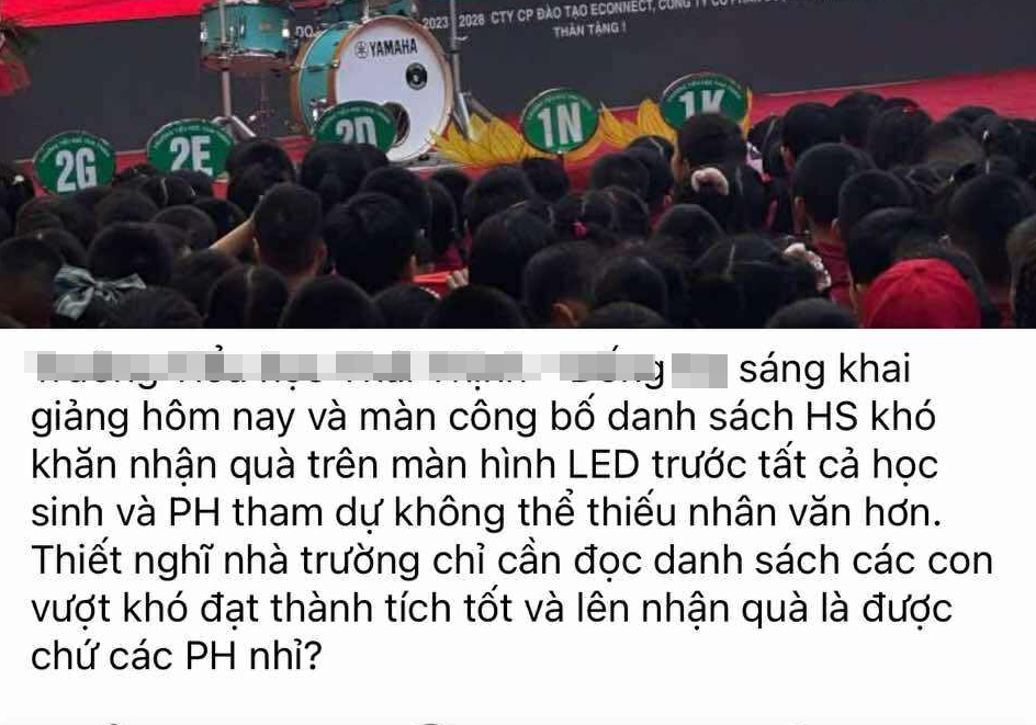 Công khai danh sách học sinh có hoàn cảnh khó khăn lên màn hình, nhà trường có vi phạm?- Ảnh 2. Công khai danh sách học sinh có hoàn cảnh khó khăn lên màn hình, nhà trường có vi phạm?- Ảnh 2.
