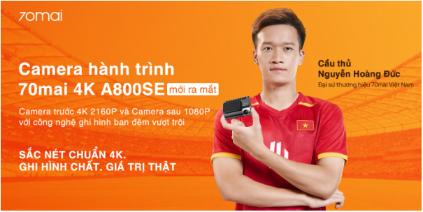 Cầu thủ Nguyễn Hoàng Đức trở thành Đại sứ thương hiệu 70mai Việt Nam- Ảnh 2. Cầu thủ Nguyễn Hoàng Đức trở thành Đại sứ thương hiệu 70mai Việt Nam- Ảnh 2.
