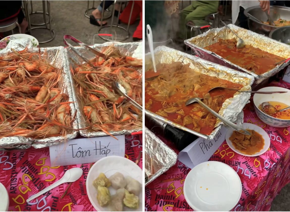 Đám giỗ miền Tây "lên đời" thành tiệc buffet: Bàn tiệc dài như quầy tại nhà hàng, món nào cũng xịn khiến ai cũng bất ngờ- Ảnh 3. Đám giỗ miền Tây "lên đời" thành tiệc buffet: Bàn tiệc dài như quầy tại nhà hàng, món nào cũng xịn khiến ai cũng bất ngờ- Ảnh 3.