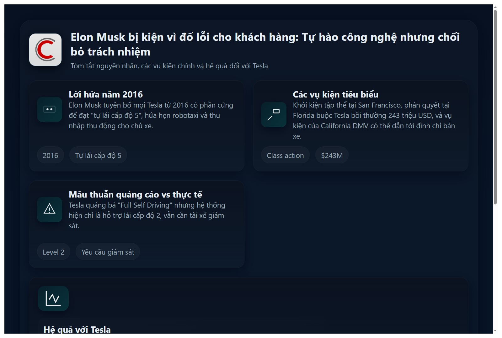 Elon Musk bị kiện vì đổ lỗi cho khách hàng: Tesla tự hào công nghệ tiên tiến nhưng có chuyện thì chối bỏ trách nhiệm- Ảnh 1.
