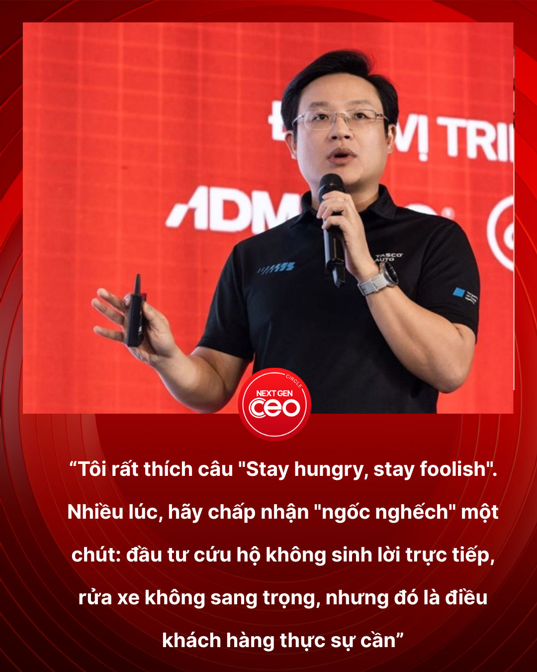 CEO Tasco Auto Hoàng Anh Tuấn: Nghĩ lớn không chỉ là bán thêm nhiều xe, mà làm cả những việc rất nhỏ như rửa xe 5 phút với 39.000 đồng, nhưng đáp ứng đúng nhu cầu của khách hàng - Ảnh 6.