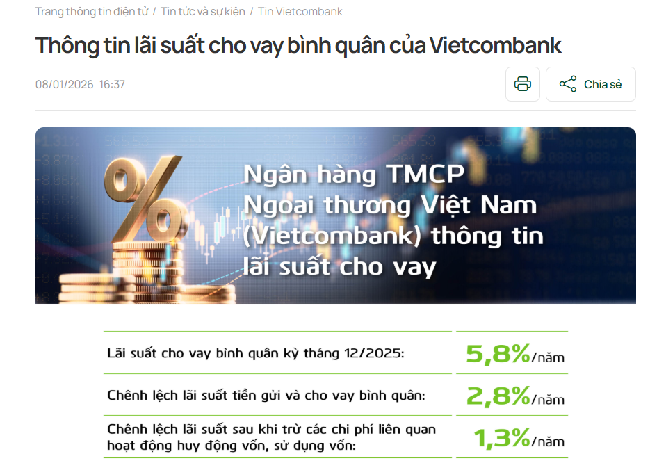 Vietcombank, BIDV tăng lãi suất cho vay - Ảnh 2.
