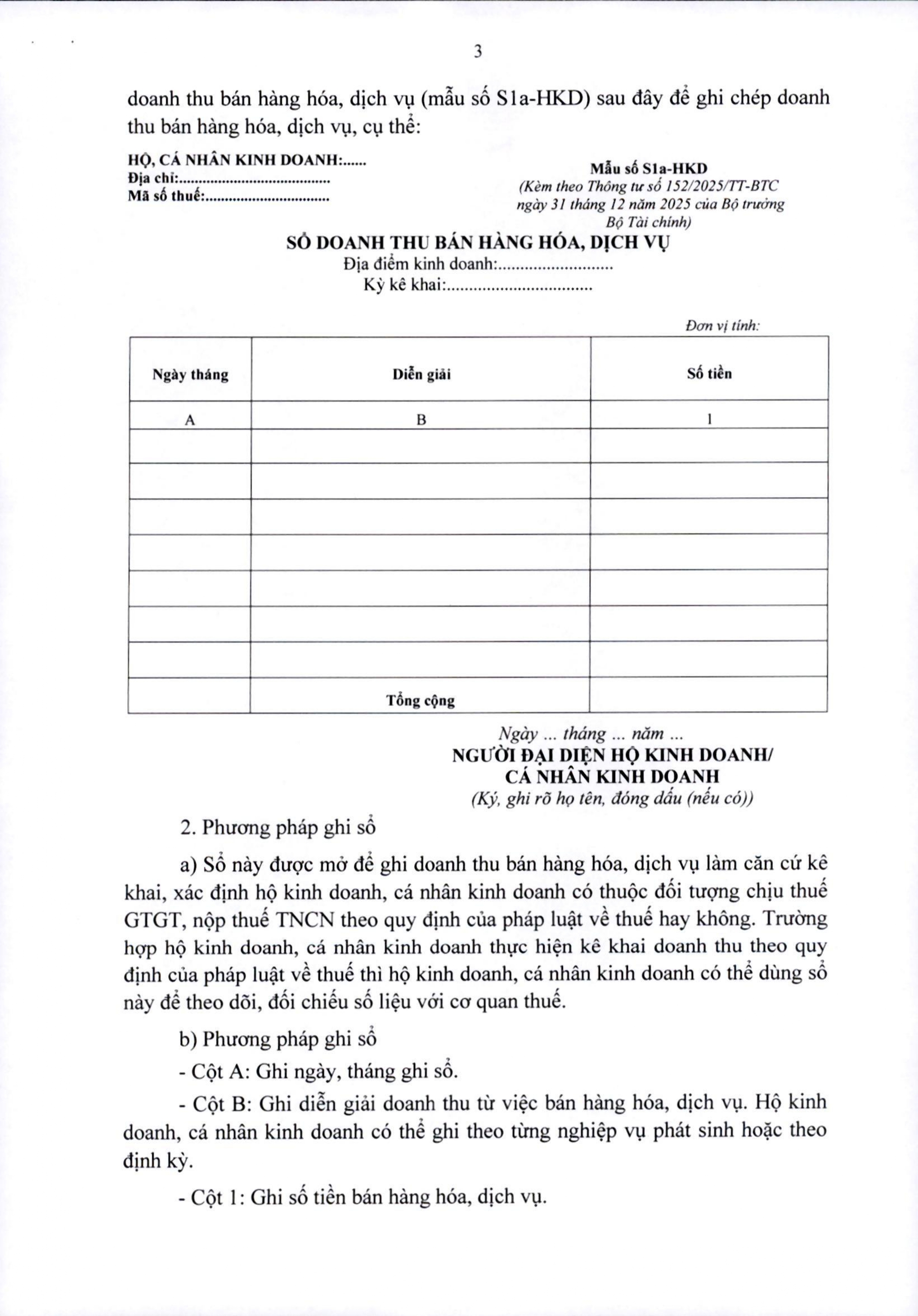 Hướng dẫn kế toán cho hộ kinh doanh, cá nhân kinh doanh không chịu thuế GTGT, không phải nộp thuế TNCN- Ảnh 1.