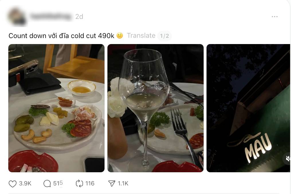 Đĩa cold cuts 490k ở Hà Nội gây tranh cãi: Vấn đề không phải giá đắt hay không, vấn đề ở cách quán giải thích- Ảnh 1.