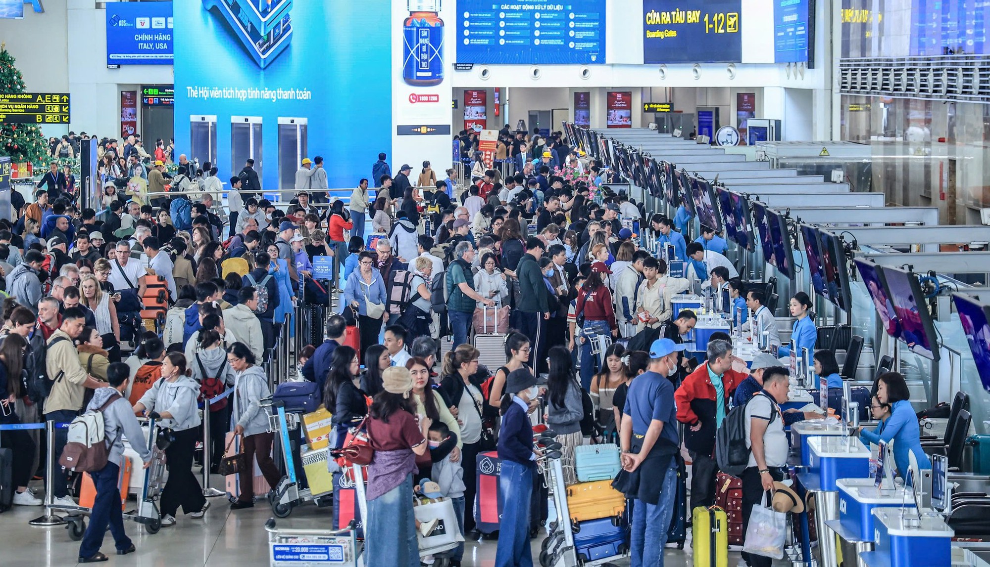 Hàng không tiếp tục tăng chuyến bay Tết từ sân bay Tân Sơn Nhất - Ảnh 1.