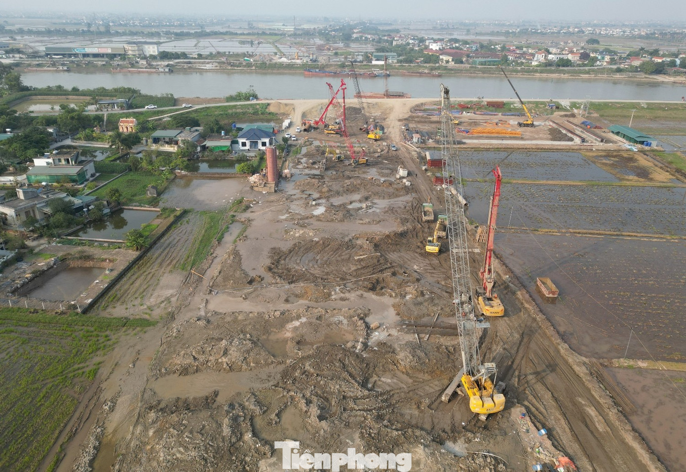 Đường nối Thái Bình - Phố Hiến đang được thi công ra sao?- Ảnh 1.