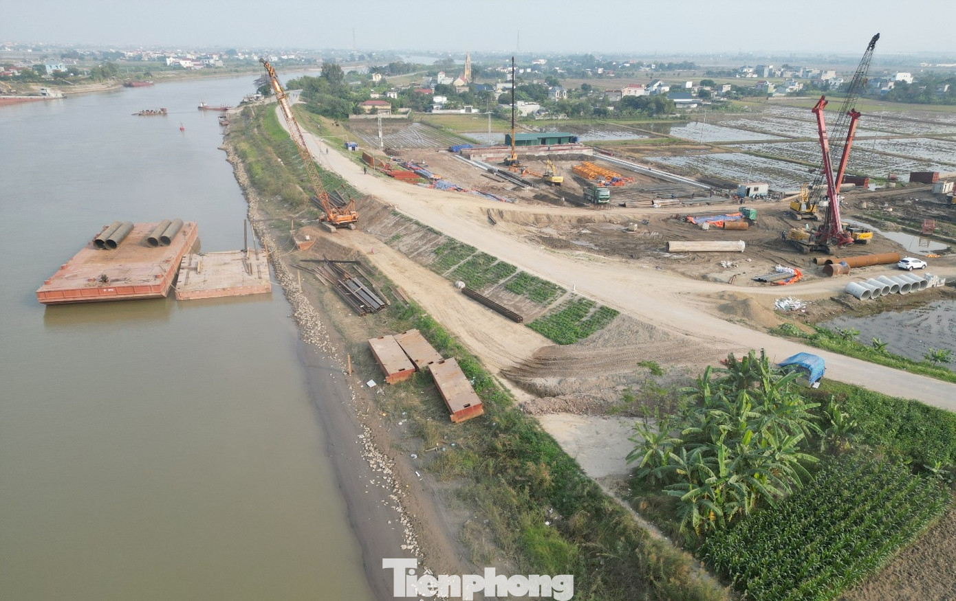 Đường nối Thái Bình - Phố Hiến đang được thi công ra sao?- Ảnh 4.