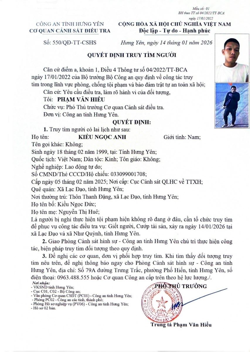 Nghi phạm sát hại 2 người phụ nữ ở Hưng Yên đã ra đầu thú - Ảnh 2. Nghi phạm sát hại 2 người phụ nữ ở Hưng Yên đã ra đầu thú - Ảnh 2.