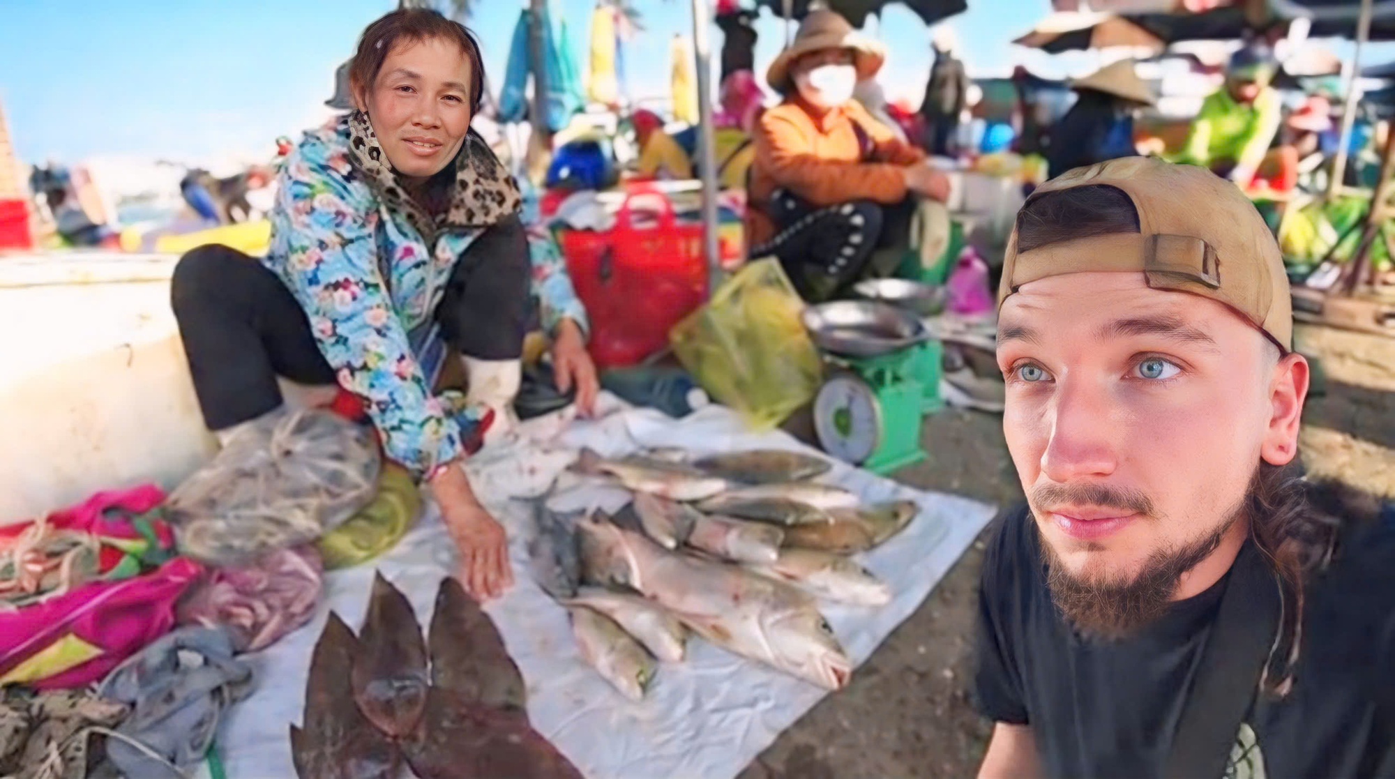 Anh Tây thử thách đi chợ hải sản, lỡ nói sai một chữ tiếng Việt mà mua phải con cá bé nhất chợ- Ảnh 1.