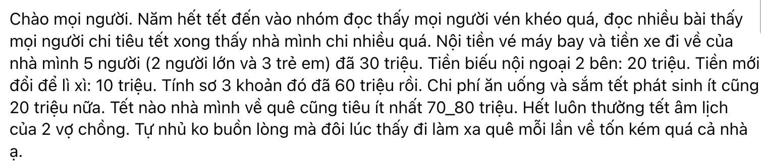 Xem các gia đình dự trù tiêu Tết mà "toát mồ hôi", có nhà mới tạm tính đã lên đến 142 triệu, thấy mà đau tim dùm- Ảnh 1.