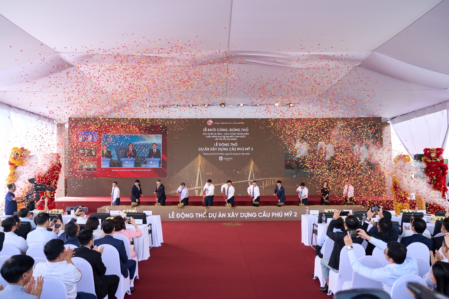 Chính thức động thổ hai dự án trọng điểm: Cầu Phú Mỹ 2 và Cầu Cần Giờ- Ảnh 1.