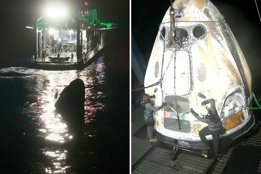 Khoảnh khắc lịch sử: 4 phi hành gia vừa trở về Trái đất sau 1 sự kiện chưa từng có tiền lệ!- Ảnh 3.