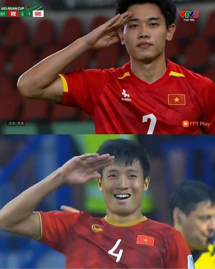 Khoảnh khắc chào "gây bão" của Đình Bắc gợi ký ức thật đẹp của Bùi Tiến Dũng ở tuyết trắng Thường Châu - Ảnh 1.