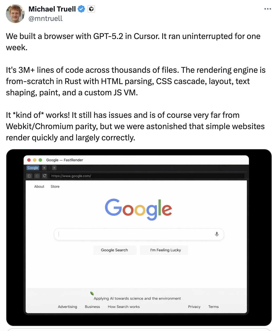 Kỳ tích AI: Hàng trăm tác nhân chạy liên tục 7 ngày, viết 3 triệu dòng code xây nên trình duyệt mới- Ảnh 1.