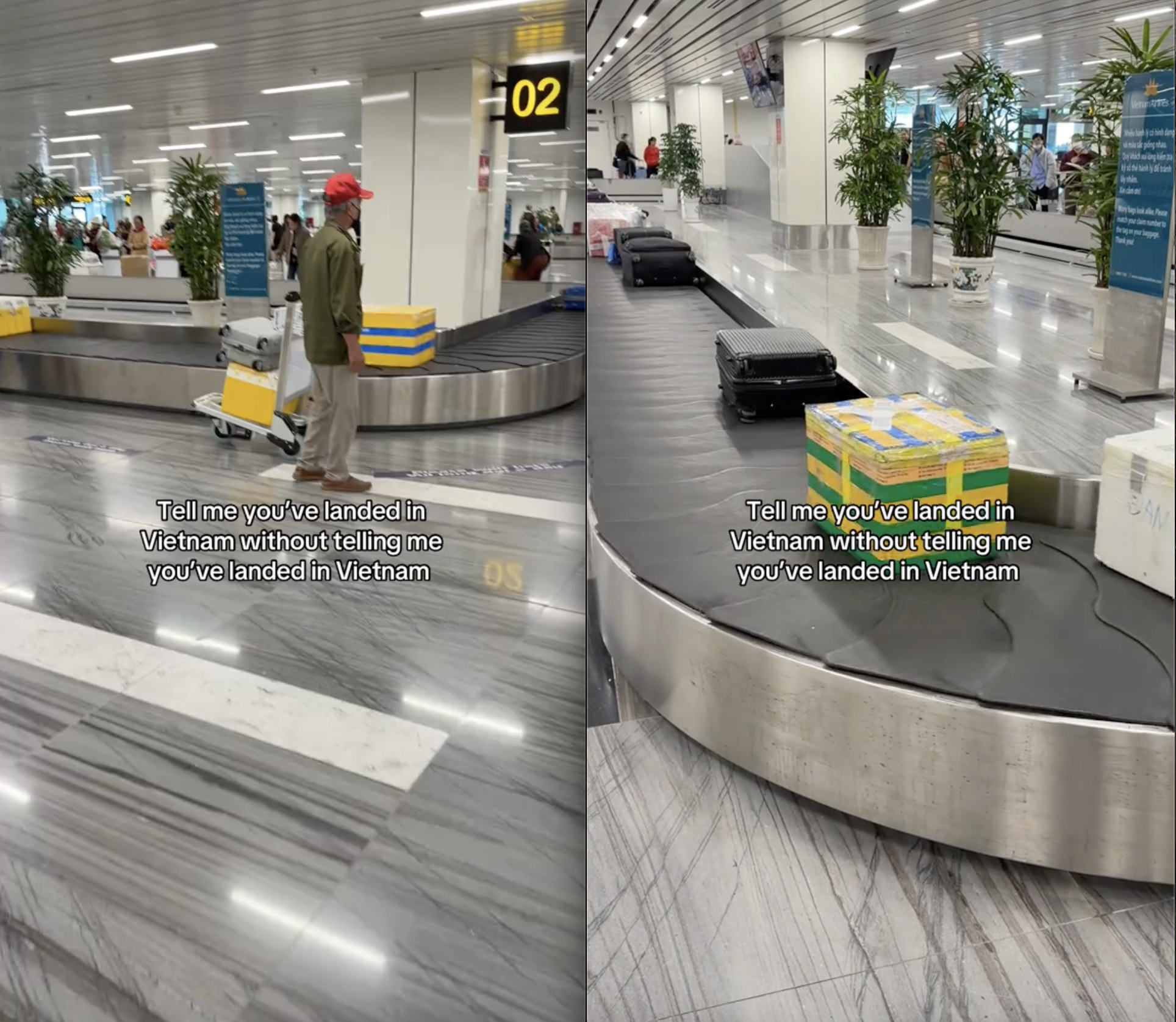 Khách Tây dán mắt vào 1 thứ trên băng chuyền sân bay: "Không cần nói cũng biết là bạn đã đến Việt Nam rồi" - Ảnh 1.
