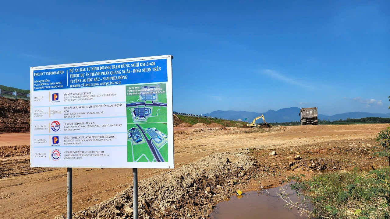 Cận cảnh thi công trạm dừng nghỉ trên cao tốc Quảng Ngãi – Hoài Nhơn- Ảnh 8.