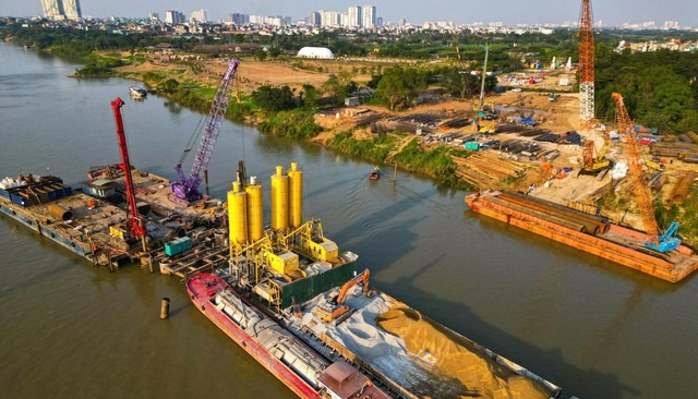 DN thi công cầu Bãi Cháy với công nghệ phức tạp, chưa từng có ở Việt Nam trúng thi công cầu vượt sông Hồng, nối khu phố cổ với Long Biên - Ảnh 2.