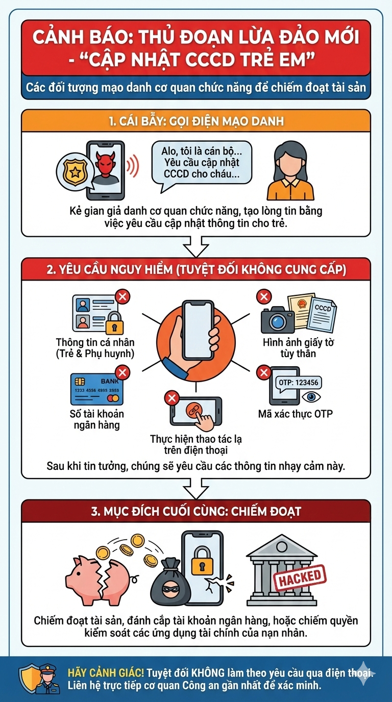 Công an cảnh báo nóng liên quan đến căn cước công dân trẻ em, tất cả phụ huynh chú ý- Ảnh 1.