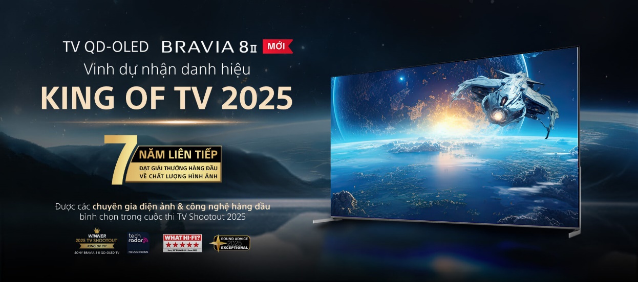 SONY BRAVIA 8 II được vinh danh “TV Xuất Sắc” tại Tech Awards 2025 - Ảnh 2.