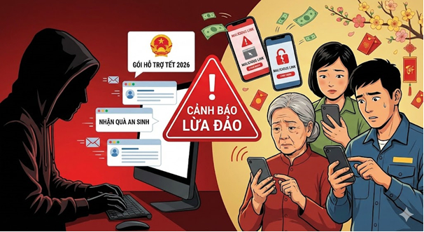 Công an cảnh báo nóng: Thủ đoạn lừa đảo mới nhắm vào công nhân và người cao tuổi dịp cận Tết 2026- Ảnh 1.
