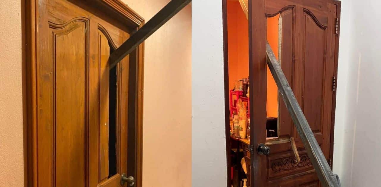 Cẩu ở công trường xây dựng làm rơi thanh thép, xuyên thủng nhà dân - Ảnh 3.