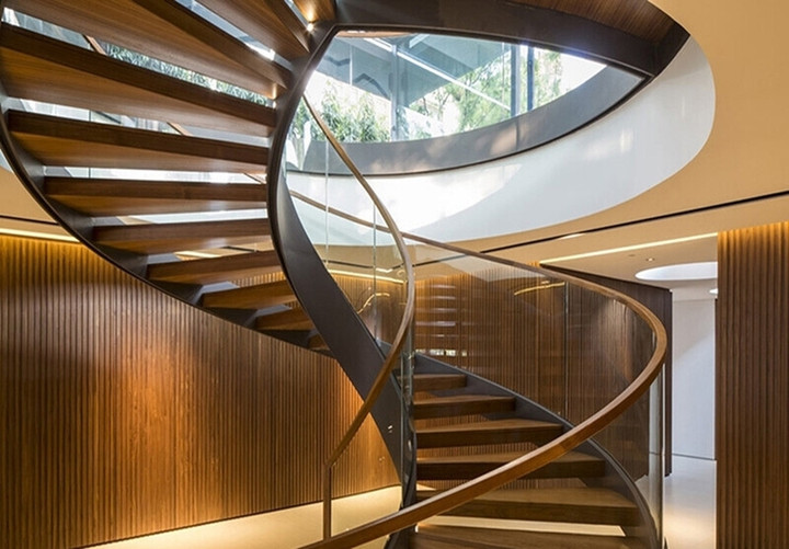 Các mẫu cầu thang xương cá độc đáo cho nhà phố- Ảnh 6.
