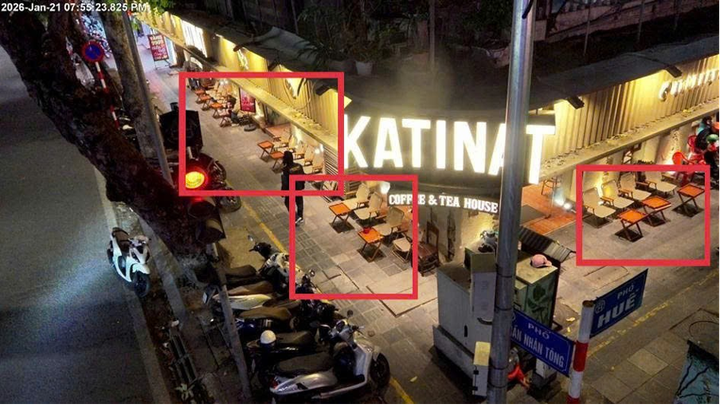 Camera AI 'phạt nguội' 269 trường hợp lấn chiếm vỉa hè, xả rác ở Hà Nội- Ảnh 2.