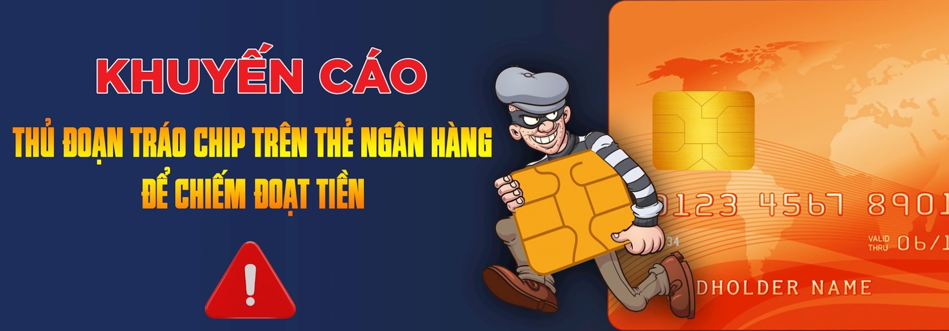 Khuyến cáo thủ đoạn tráo chip trên thẻ ngân hàng để chiếm đoạt tiền - Ảnh 1.