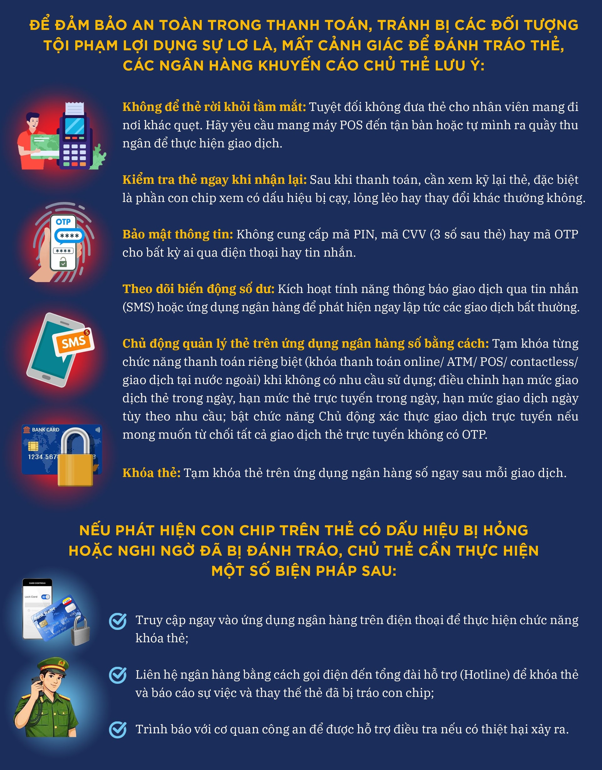 Khuyến cáo thủ đoạn tráo chip trên thẻ ngân hàng để chiếm đoạt tiền - Ảnh 4.