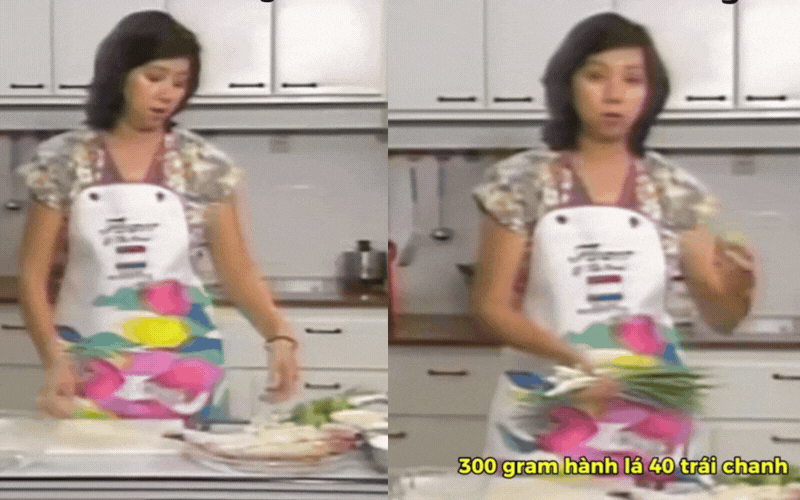 Video dạy nấu ăn năm 1995 bất ngờ "nổi như cồn": Cách dùng nguyên liệu thế nào mà khiến chị em hốt hoảng? - Ảnh 2. Video dạy nấu ăn năm 1995 bất ngờ "nổi như cồn": Cách dùng nguyên liệu thế nào mà khiến chị em hốt hoảng? - Ảnh 2.