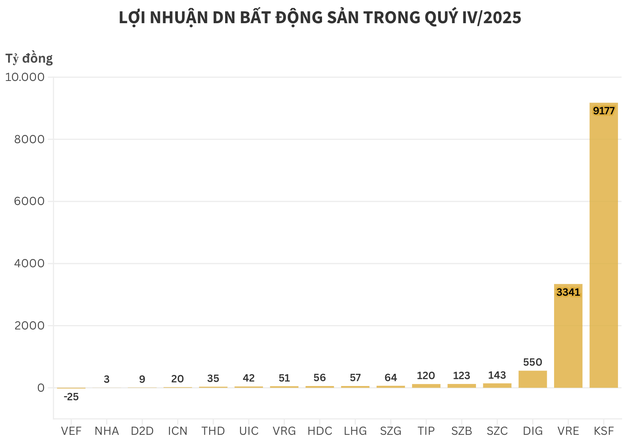 Cập nhật lợi nhuận DN bất động sản 27/1: Lộ diện dẫn đầu thị trường, doanh thu bứt phá 4.500%, VRE lập kỷ lục... trong khi nhiều doanh nghiệp lao dốc sâu  - Ảnh 2.