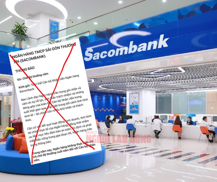 Sacombank lên tiếng về thông tin không thưởng Tết cho nhân viên- Ảnh 1.