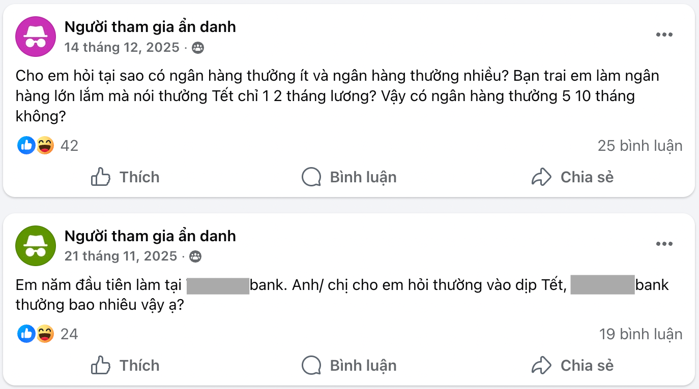 THƯỞNG TẾT ngân hàng: Chủ đề nóng nhất lúc này, người trong ngành "kể hết" - Ảnh 2. THƯỞNG TẾT ngân hàng: Chủ đề nóng nhất lúc này, người trong ngành "kể hết" - Ảnh 2.
