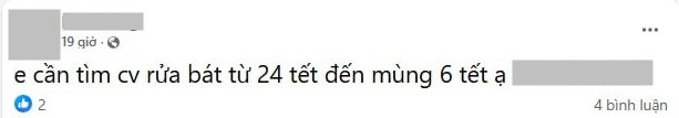 Giúp việc nhà, rửa bát được "săn đón" như VIP ở TP.HCM, Hà Nội: Bao ăn, ở lương 10-12 triệu, nhân đôi trong Tết- Ảnh 2.