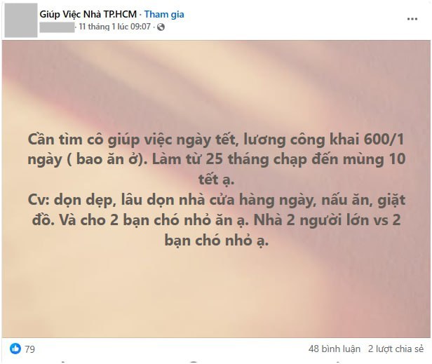 Giúp việc nhà, rửa bát được "săn đón" như VIP ở TP.HCM, Hà Nội: Bao ăn, ở lương 10-12 triệu, nhân đôi trong Tết- Ảnh 5.