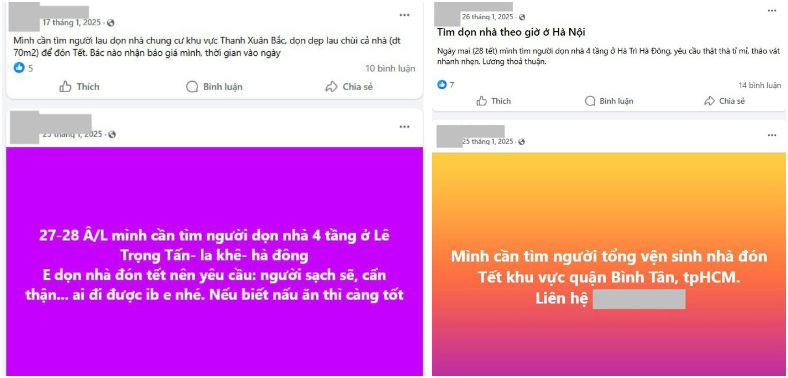 Giúp việc nhà, rửa bát được "săn đón" như VIP ở TP.HCM, Hà Nội: Bao ăn, ở lương 10-12 triệu, nhân đôi trong Tết- Ảnh 3.