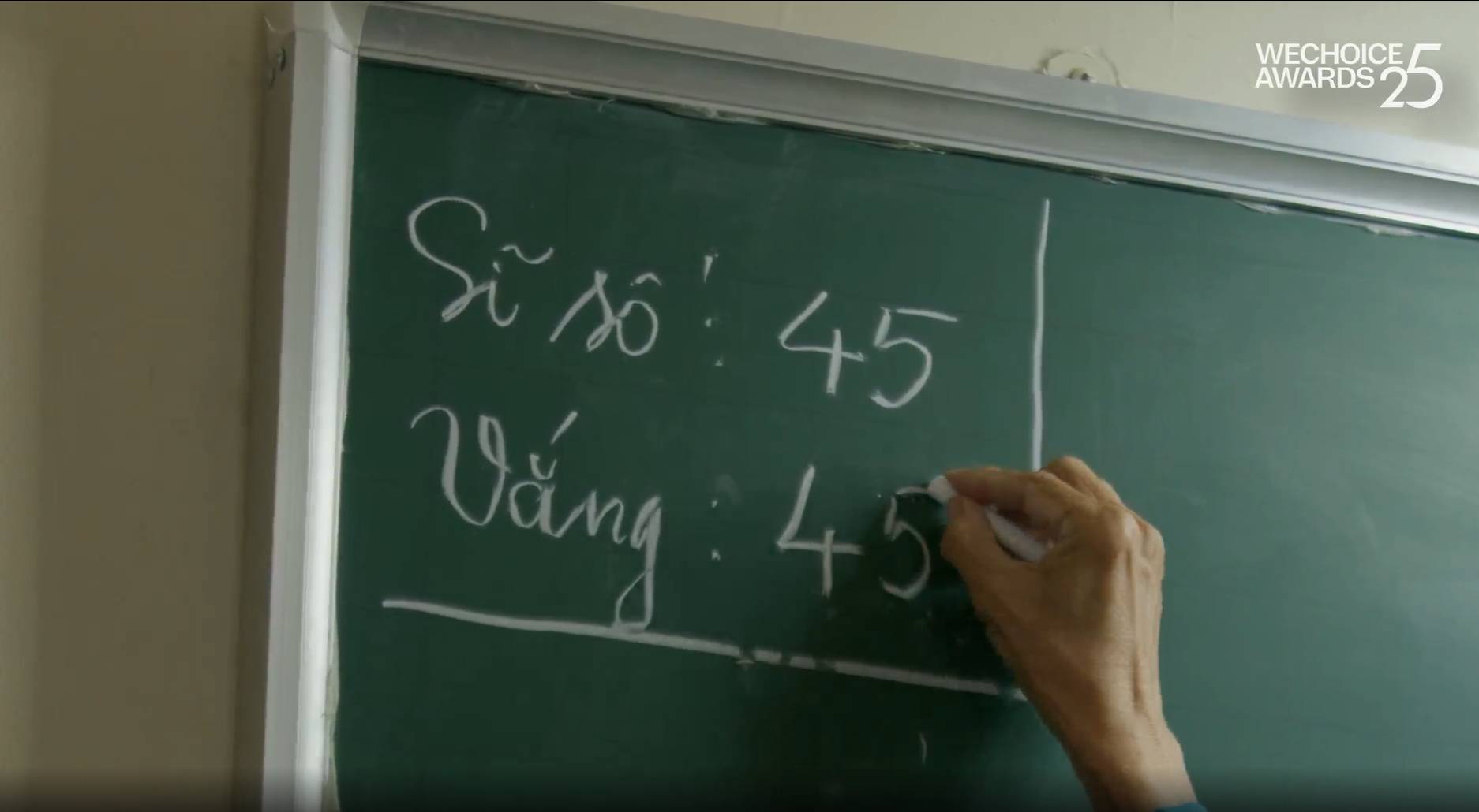 "Sĩ số 45. Vắng 45" - Câu chuyện phía sau hai dòng chữ trên góc bảng lớp học khiến tất cả lặng đi- Ảnh 1. "Sĩ số 45. Vắng 45" - Câu chuyện phía sau hai dòng chữ trên góc bảng lớp học khiến tất cả lặng đi- Ảnh 1.